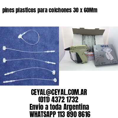 pines plasticos para colchones 30 x 60Mm