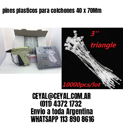 pines plasticos para colchones 40 x 70Mm