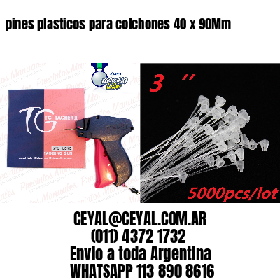 pines plasticos para colchones 40 x 90Mm