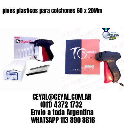 pines plasticos para colchones 60 x 20Mm