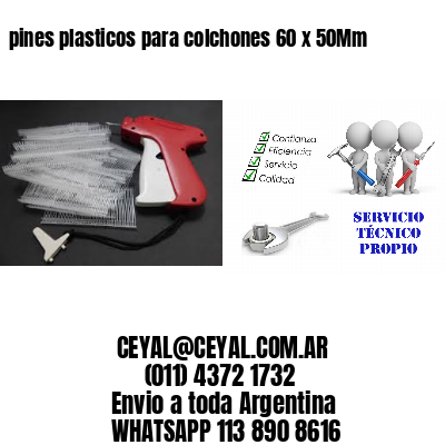 pines plasticos para colchones 60 x 50Mm