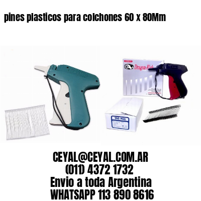 pines plasticos para colchones 60 x 80Mm