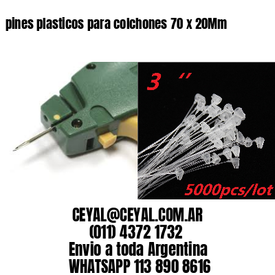pines plasticos para colchones 70 x 20Mm