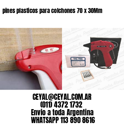 pines plasticos para colchones 70 x 30Mm
