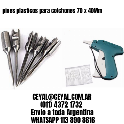 pines plasticos para colchones 70 x 40Mm