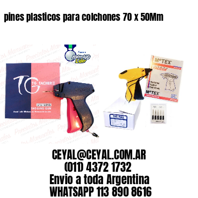 pines plasticos para colchones 70 x 50Mm