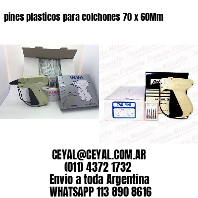 pines plasticos para colchones 70 x 60Mm