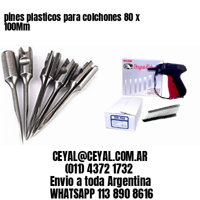 pines plasticos para colchones 80 x 100Mm