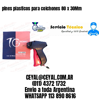 pines plasticos para colchones 80 x 30Mm