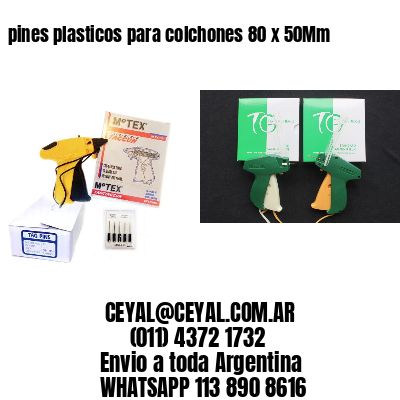 pines plasticos para colchones 80 x 50Mm