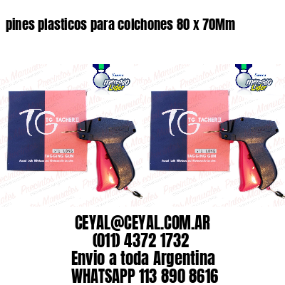 pines plasticos para colchones 80 x 70Mm
