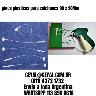pines plasticos para colchones 90 x 20Mm