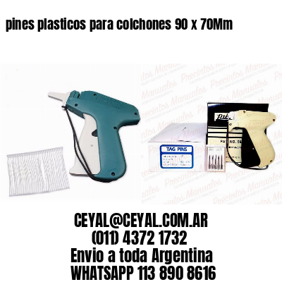 pines plasticos para colchones 90 x 70Mm