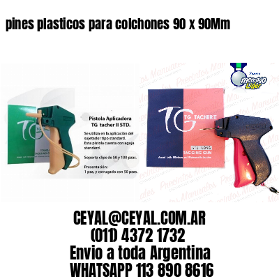 pines plasticos para colchones 90 x 90Mm