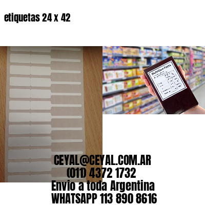 etiquetas 24 x 42