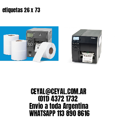 etiquetas 26 x 73