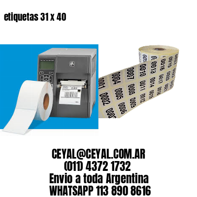 etiquetas 31 x 40