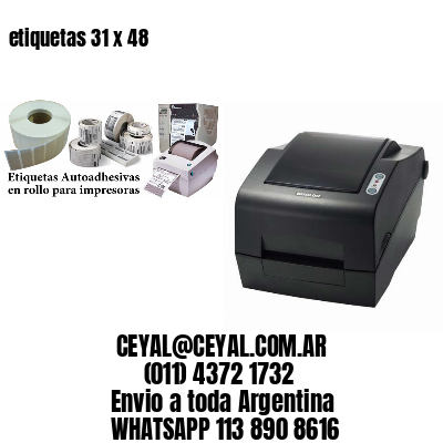 etiquetas 31 x 48
