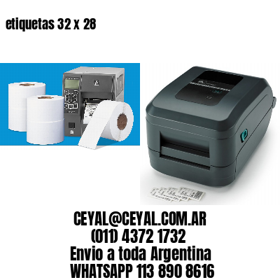 etiquetas 32 x 28