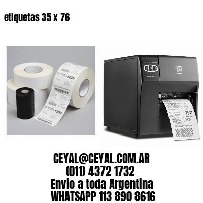 etiquetas 35 x 76