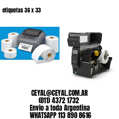 etiquetas 36 x 33