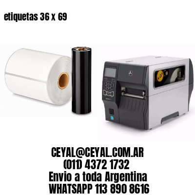 etiquetas 36 x 69