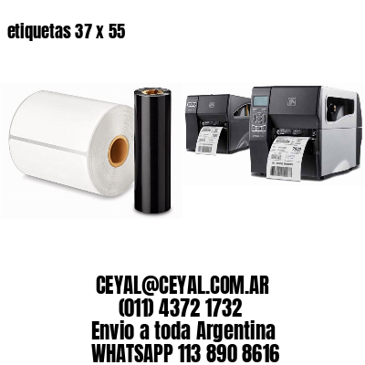 etiquetas 37 x 55