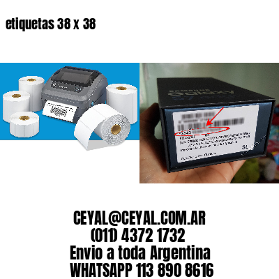 etiquetas 38 x 38
