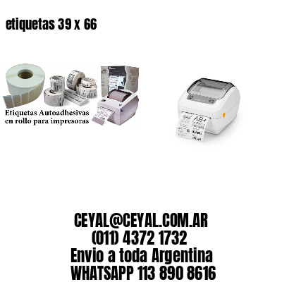 etiquetas 39 x 66
