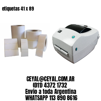 etiquetas 41 x 89