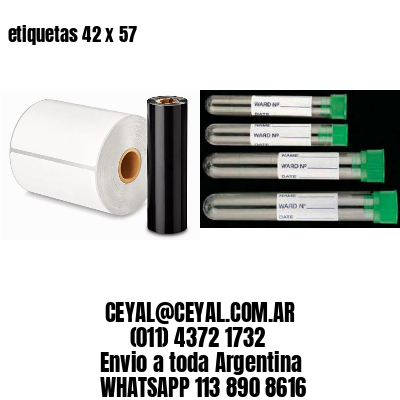 etiquetas 42 x 57