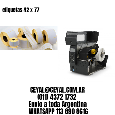etiquetas 42 x 77