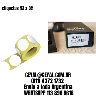 etiquetas 43 x 32