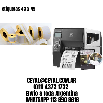 etiquetas 43 x 49