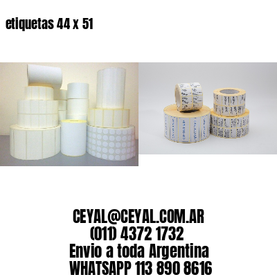 etiquetas 44 x 51