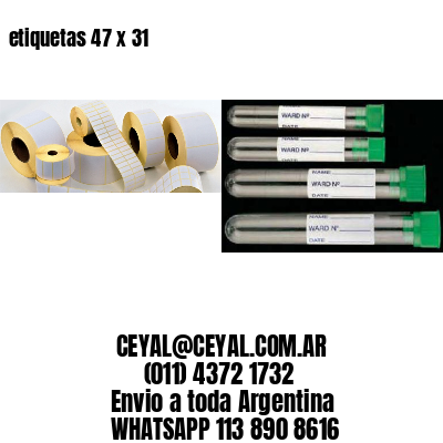 etiquetas 47 x 31