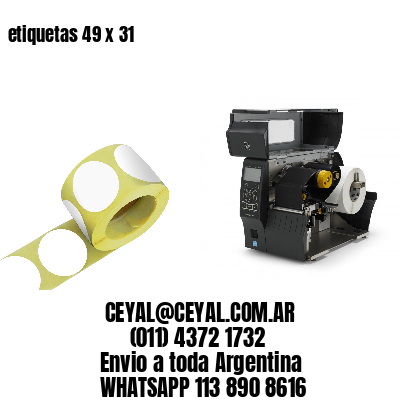 etiquetas 49 x 31
