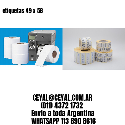 etiquetas 49 x 58