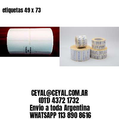 etiquetas 49 x 73