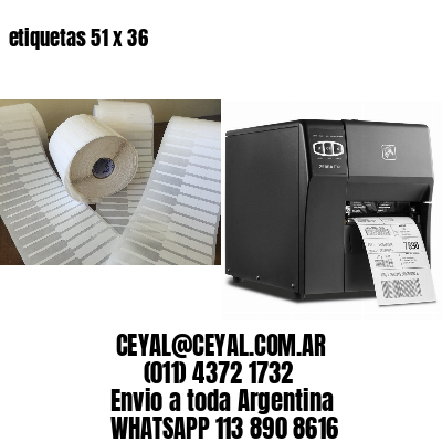 etiquetas 51 x 36