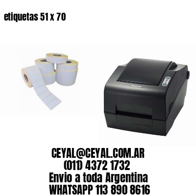etiquetas 51 x 70