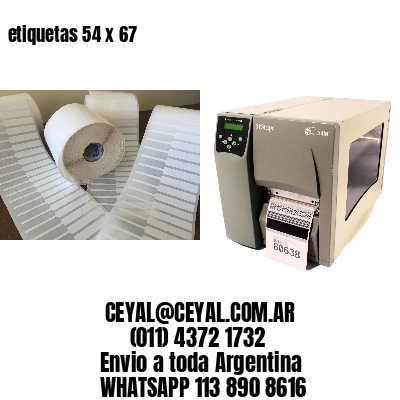 etiquetas 54 x 67