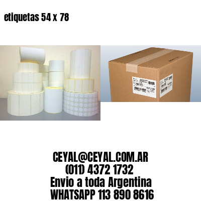 etiquetas 54 x 78