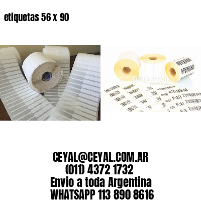 etiquetas 56 x 90