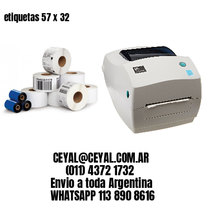 etiquetas 57 x 32