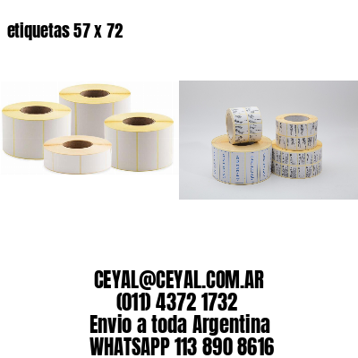 etiquetas 57 x 72
