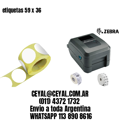 etiquetas 59 x 36