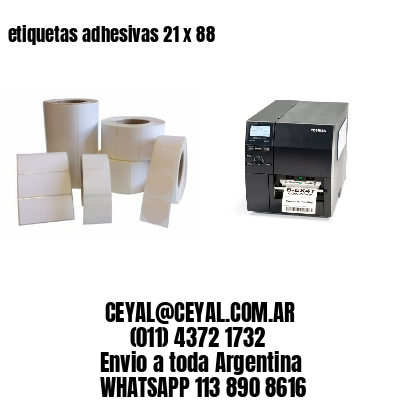 etiquetas adhesivas 21 x 88