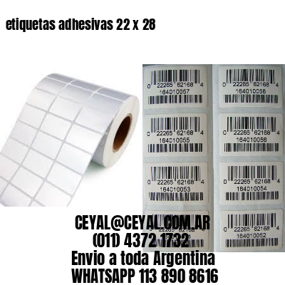 etiquetas adhesivas 22 x 28