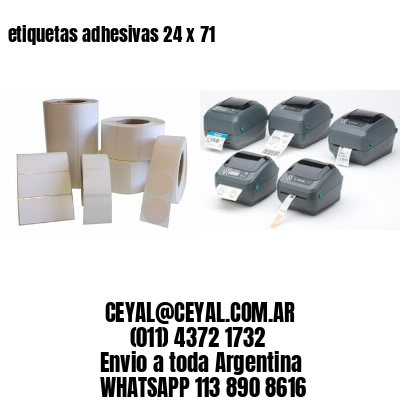 etiquetas adhesivas 24 x 71